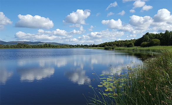 Scenic lake in Ireland/