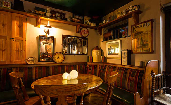 Lounge bar in O'Callaghan's Bar at Coachford, Co Cork/