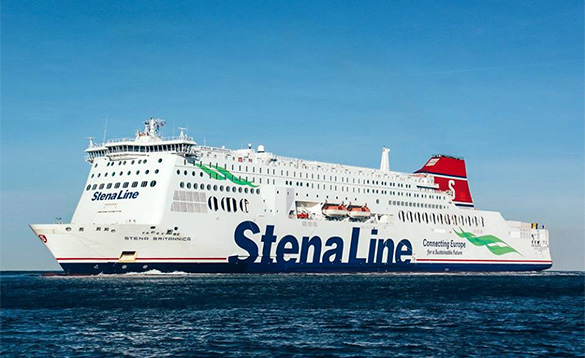 Stena Britannica ferry at sea/
