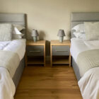 Bedroom with two single beds